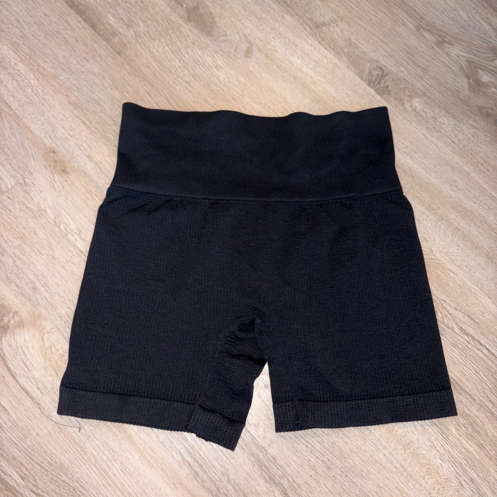 Colsie Black High-Waisted Bike Shorts